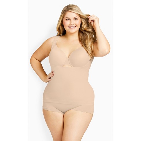 AVENUE | Women's Plus Size Torsette Seamless - Nude - 14W/16W