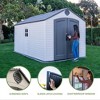 Lifetime 8' x 15' Outdoor Storage Shed Desert Sand: HDPE Construction, UV Protected, 10-Year Warranty - 4 of 4