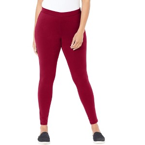 Catherines Women's Plus Size Knit Legging - 1 of 4