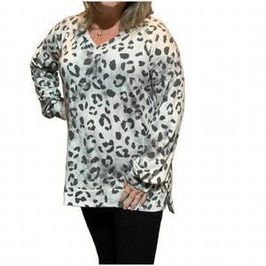 Women's Blow Wild Kisses Hi Lo V Neck Sweater - Sew In Love - 1 of 3