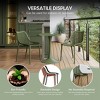 WestinTrends Playa 5-Piece Outdoor Square Dining Table Patio Set with Stackable Patio Dining Chairs - 4 of 4