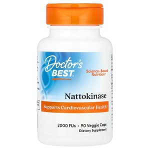 Doctor's Best Nattokinase, 2,000 FUs, 90 Veggie Caps - 1 of 3