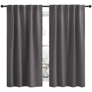 NICETOWN Backtab & Rod Pocket Blackout Thermal Curtain Panels, Set of 2 - 1 of 4