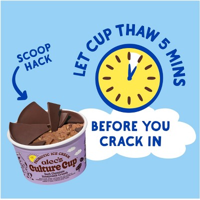 Alec's Ice Cream Culture Cup Frozen Dark Chocolate Honeycomb Crunch - 14 fl oz/4ct