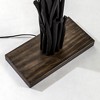 Modern Home Angled Driftwood Nautical Wooden Floor Lamp - Blackwood - 4 of 4