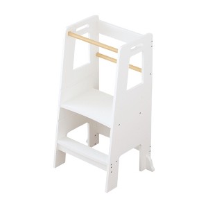 Dronkon MDF Toddler Tower, Toddler Kitchen Helper Step Stool - 1 of 4