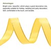 Unique Bargains Double Face Wide Satin Ribbon with Gold Edges for Wedding Bouquet - 3 of 4