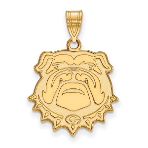 Black Bow Jewelry 14k Yellow Gold Georgia Bulldogs NCAA Large Pendant - 1 of 3