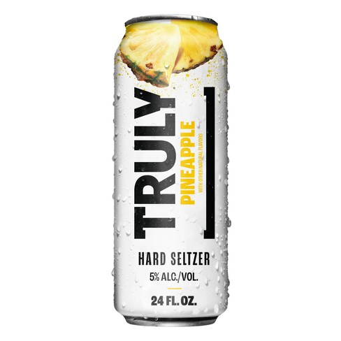 Truly Pineapple Hard Seltzer - 24 Fl Oz Can : Target