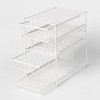 3 Tier Drawer Organizer Matte White - Brightroom™