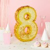 Blue Panda Small Gold Foil Number 8 Pinata for 8th Birthday Party Decorations, Baby Shower Centerpieces, 17 x 11.5 x 3 In - 3 of 4