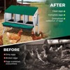 Chicken Nesting Boxes, 4 Compartment Metal Roll Away Nest Box for Chicken and Poultry to Collect Eggs, Chicken Laying Box for Chicken Coop - 4 of 4