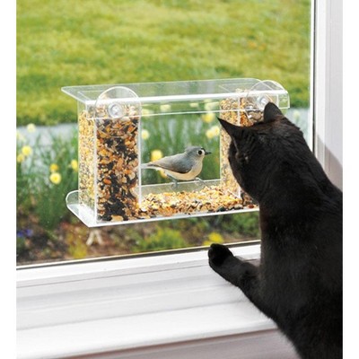 Wind & Weather One-Way Mirror Window Mount Bird Feeder