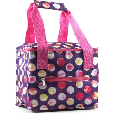 Home Essentials 6 Pack Circle Dot Insulated Beverage Tote : Target