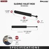 Rev-A-Shelf CVL-12-CR 12-Inch Extendable Metal Closet Valet Clothes Rod - 3 of 4