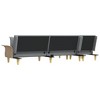vidaXL L-shaped Sofa Bed Light Gray Fabric (100% polyester), plywood Large - 4 of 4