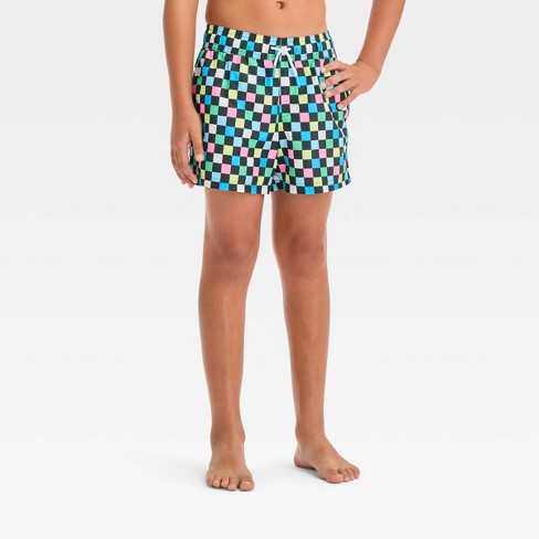 Womens The Checker Swim Shorts