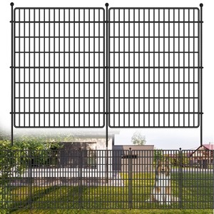 Garden Fence, 15/10 Panel Rustproof Metal No Dig Fence Panels, Garden Fencing Outdoor for Yard - 1 of 4
