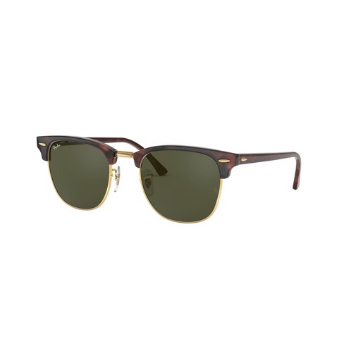 Ray Ban Clubmaster Rb3016 49mm Clubmaster Unisex Square Sunglasses Green Classic G 15 Lens Target