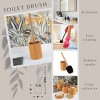Evideco French Home Goods Stylish Toilet Brush and Holder Set with Natural Bamboo handle - 3 of 4