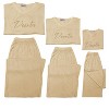 cheibear Sleepwear Short Sleeve with Capri Pants Letters Print Family Pajama Sets - 3 of 4