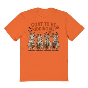 Rerun Island Men Goat To Be Kidding Me Short Sleeve Graphic Cotton T-Shirt - 1 of 4