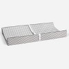 Bacati - Houndstooth Quilted Muslin Changing Pad Cover Gray - 4 of 4