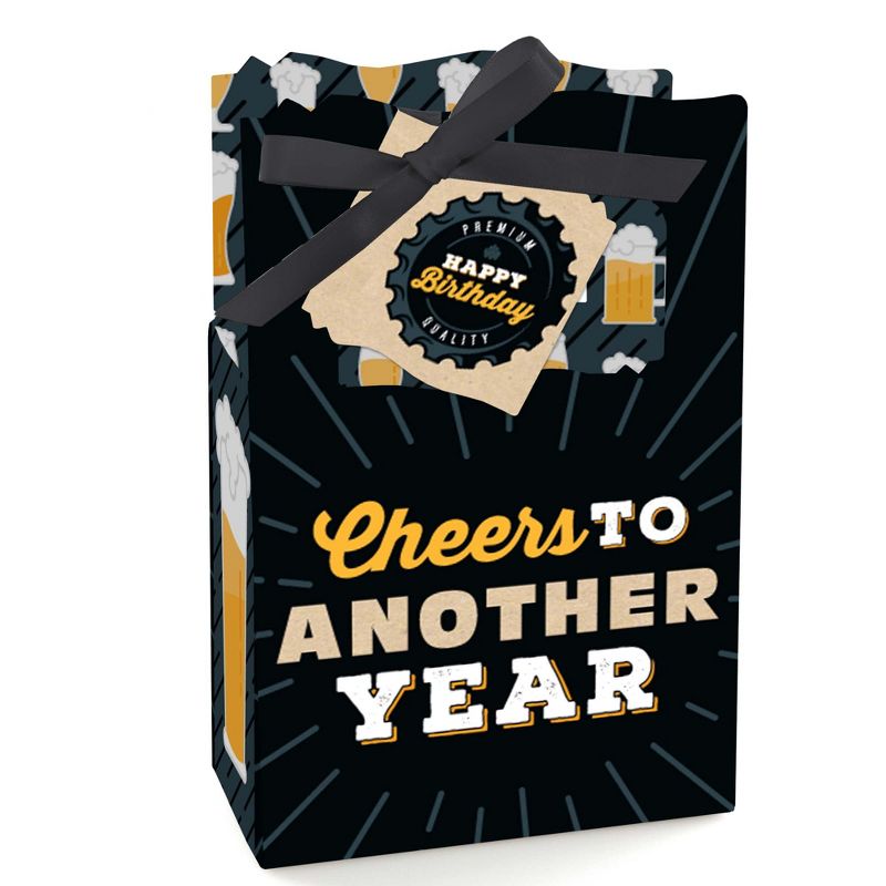 Big Dot of Happiness Cheers and Beers Happy Birthday - Birthday Party Favor Boxes - Set of 12, 1 of 6