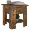 vidaXL Coffee Table Smoked Oak 15.7 in.x15.7 in.x16.5 in. Engineered Wood - 4 of 4