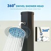 Aghana Digitals 7.1FT Solar Heated Outdoor Shower with 9.2 Gallon Capacity, 360° Swivel Head, Foot - 4 of 4