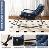 Angel Sar All-Season Rocking Recliner Chair with Storage, Breathable Mesh Lounge Chair with Cushions for Indoor/Outdoor Use - 3 of 4