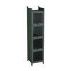 SKRAN Tall Bathroom Cabinet, Freestanding Fluted Floor Narrow Cabinet with Glass Doors and  Storage for Kitchen, Living Room - 2 of 4