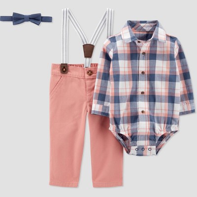 Carter's Just One You® Baby Boys' Bowtie Top & Bottom Set - Pink 12M