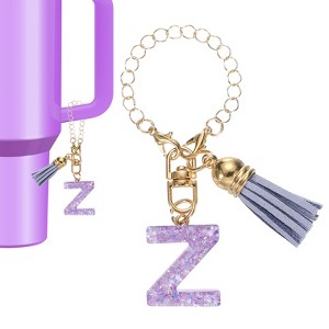 Unique Bargains Resin Lightweight Decorative Sparkling Purple Sequins Tumbler Cup Charm - 1 of 4