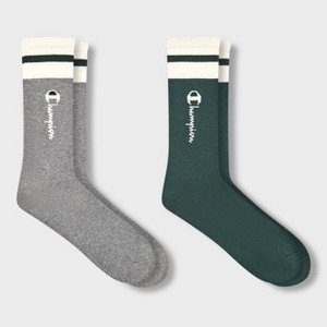 Champion Authentic Originals Men's 2pk Sweatshirt Crew Socks - 6-12 - 1 of 4