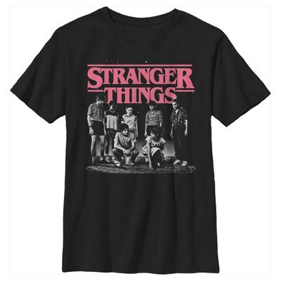 Boy's Stranger Things Title Logo Faded T-shirt : Target