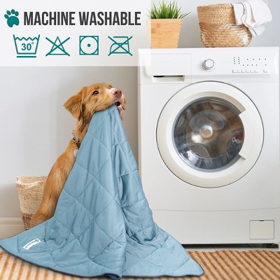 Dusty Blue Queen Size Waterproof Cooling Pet Blanket