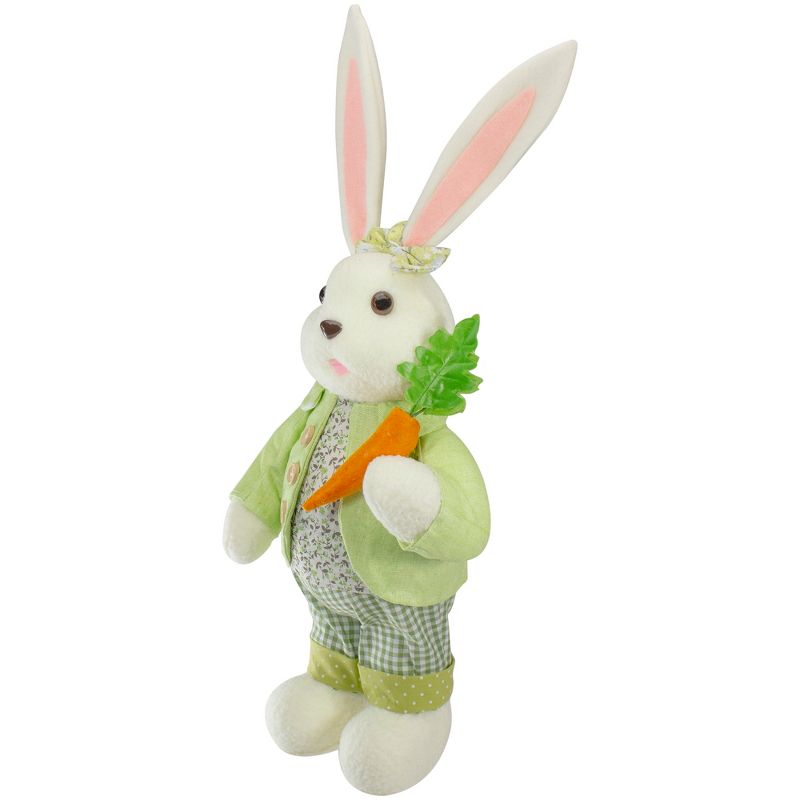 Northlight 20" White and Green Standing Rabbit Easter Figure, 4 of 6