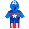 Marvel Avengers Spider-Man Venom Thor Captain America Athletic T-Shirt MeshShorts Outfit Set Toddler - 4 of 4