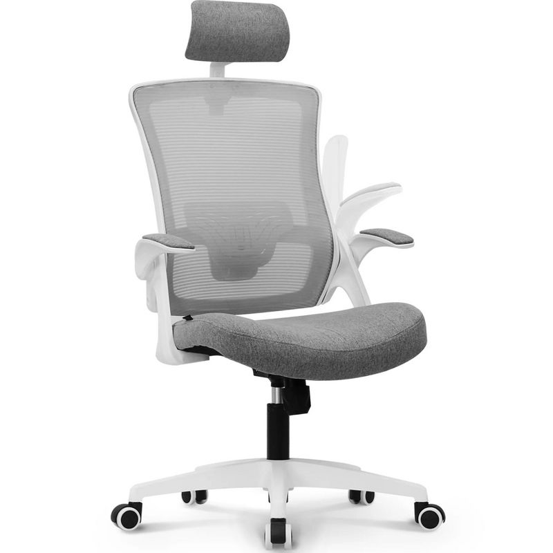 NEO Chair DBS Ergonomic High Back Office Chair with Flip-up Arms Adjustable Headrest, 1 of 9