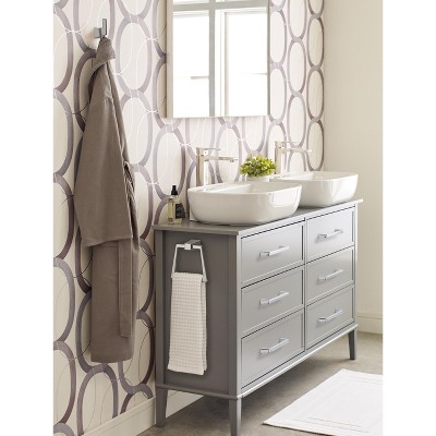 Chrome 6-13/16 Inch Wall Mounted Towel Ring