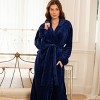 ADR Women's Soft Plush Fleece Robe with Hood, Warm Lightweight Hooded Bathrobe - image 2 of 4