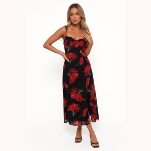 Petal and Pup Meg Dress - Black Floral 2 - 1 of 4