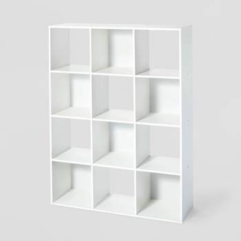 11" 12 Cube Organizer Shelf White - Room Essentials™