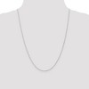 Black Bow Jewelry 1mm 14k White Gold Diamond Cut Singapore Chain Necklace - 2 of 4