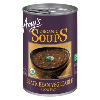 Amy's Organic Gluten Free Low Fat Black Bean Vegetable Soup - 14.5oz