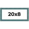 PosterPalooza | Panoramic Simple Blue Picture Frame - UV Acrylic, Foam Board Backing, Hanging Hardware - 2 of 4