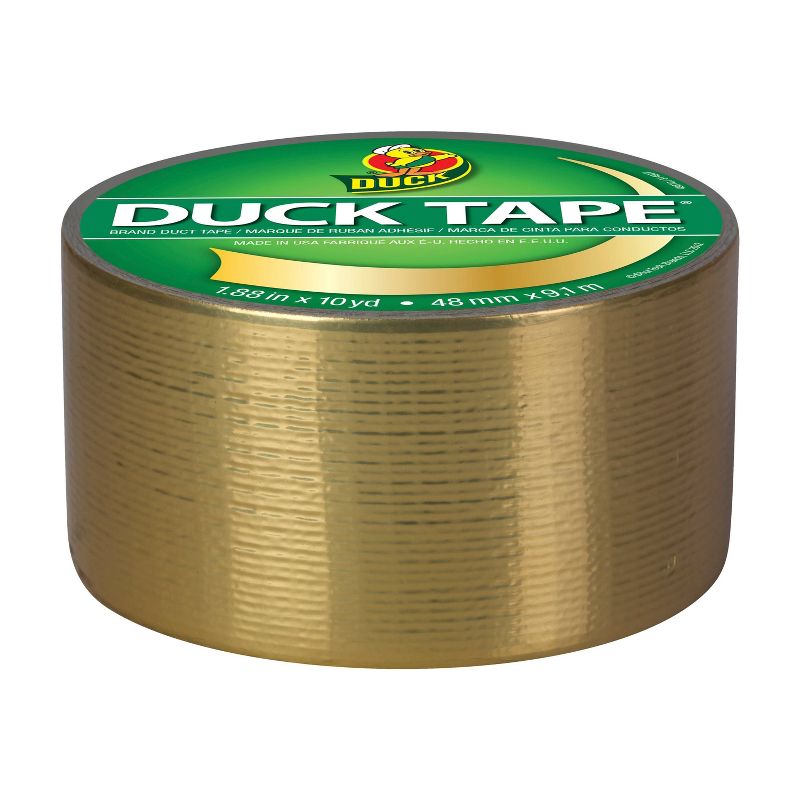 Duck 3pk 1.88&#34; x 10yd Duct Tape Gold, 4 of 13