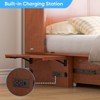 Mjkone Queen Murphy Bed Cabinet with Built-in Charging Station and Drawer,Trifold Mattress, Modern Murphy Cube Chest Bed - 2 of 4