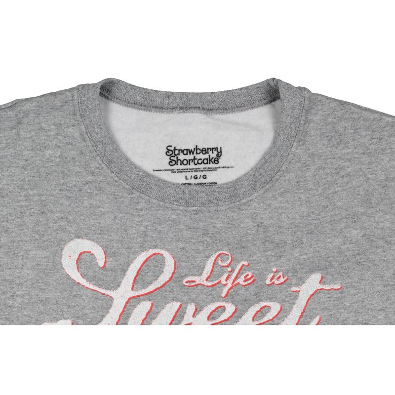 Strawberry Shortcake Women's Life Is Sweet Oversized Crewneck Sweatshirt, 4 of 5